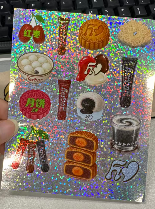 Glitter stickers